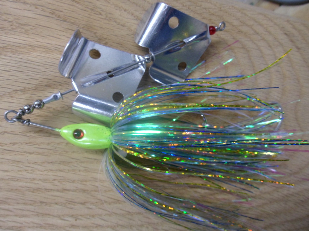 The 3/4 ounce Musky Buzz, in Hot Shad