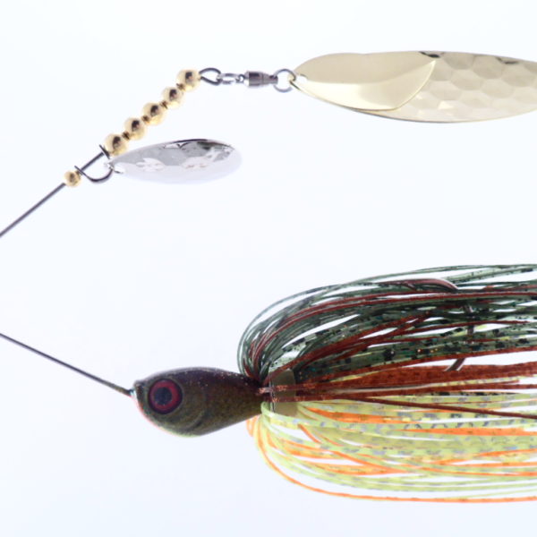 BHO Spinnerbait, Green Prerch Megachomp Lure Company