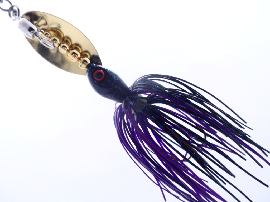 In-line Spinner, Black Blue Purple